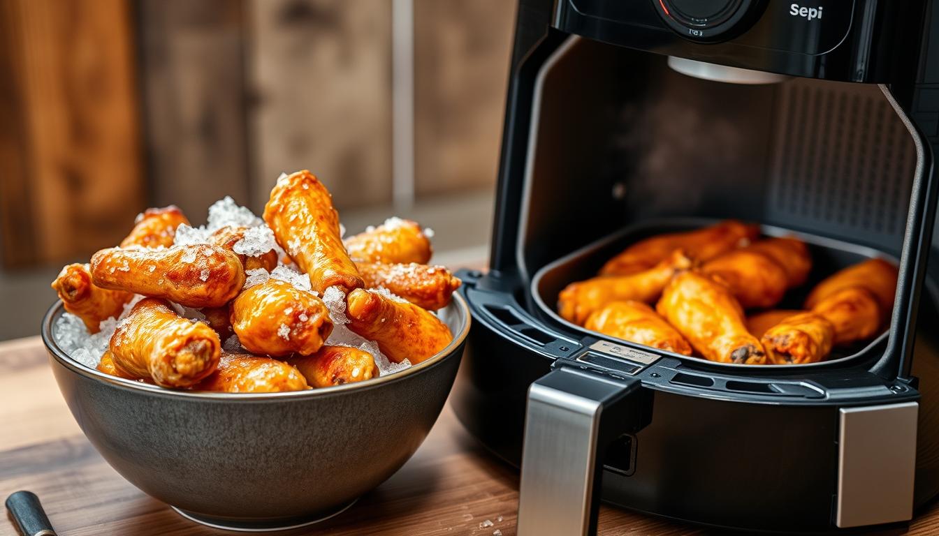 air fryer chicken wings frozen