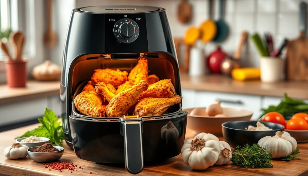 air fryer frozen chicken wings instructions