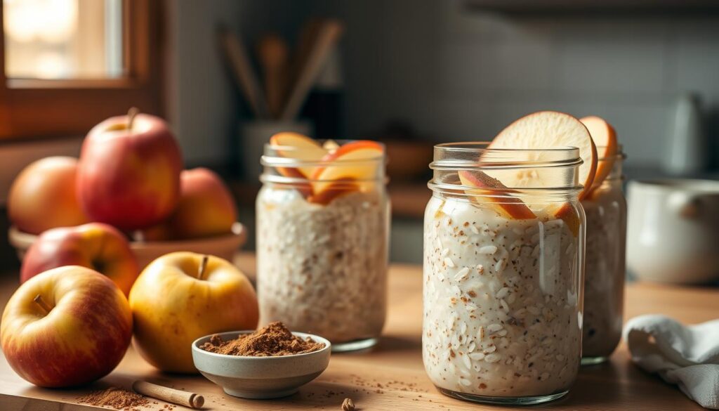 apple cinnamon overnight oats meal prep