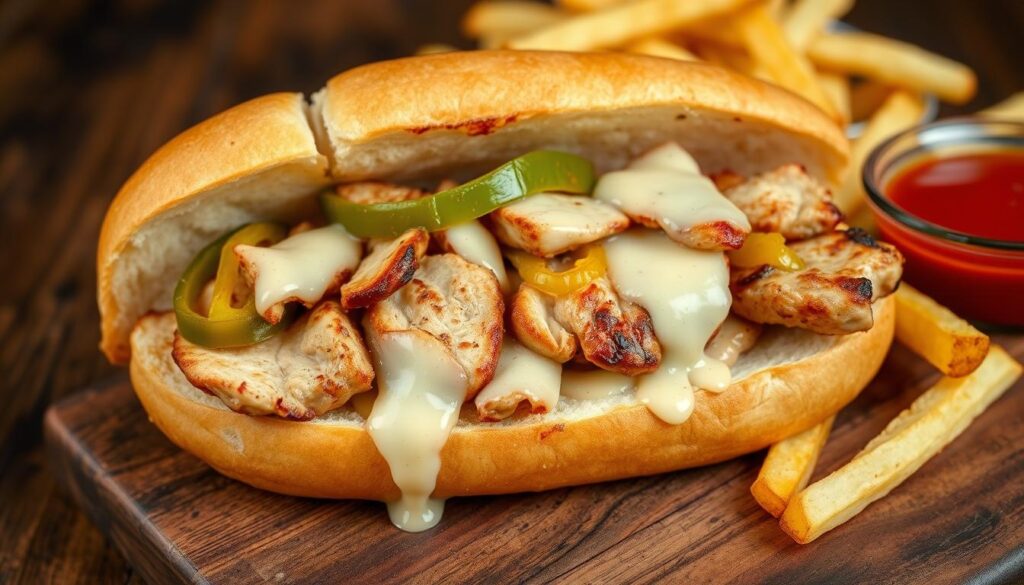 chicken philadelphia-style cheesesteak